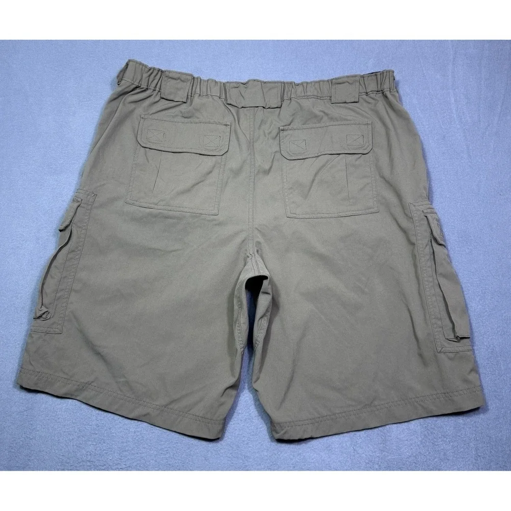 Duluth Trading Cargo Shorts Mens XXL 40x11 Brown Performance Stretch Gorpcore